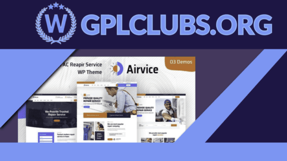 Airvice - AC Repair Services WordPress Theme