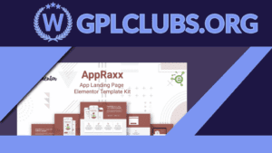 AppRaxx - App Landing Page Elementor Template Kit