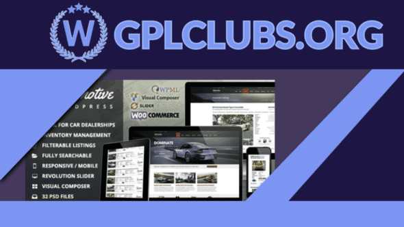 Automotive Car Dealership Business WordPress Theme