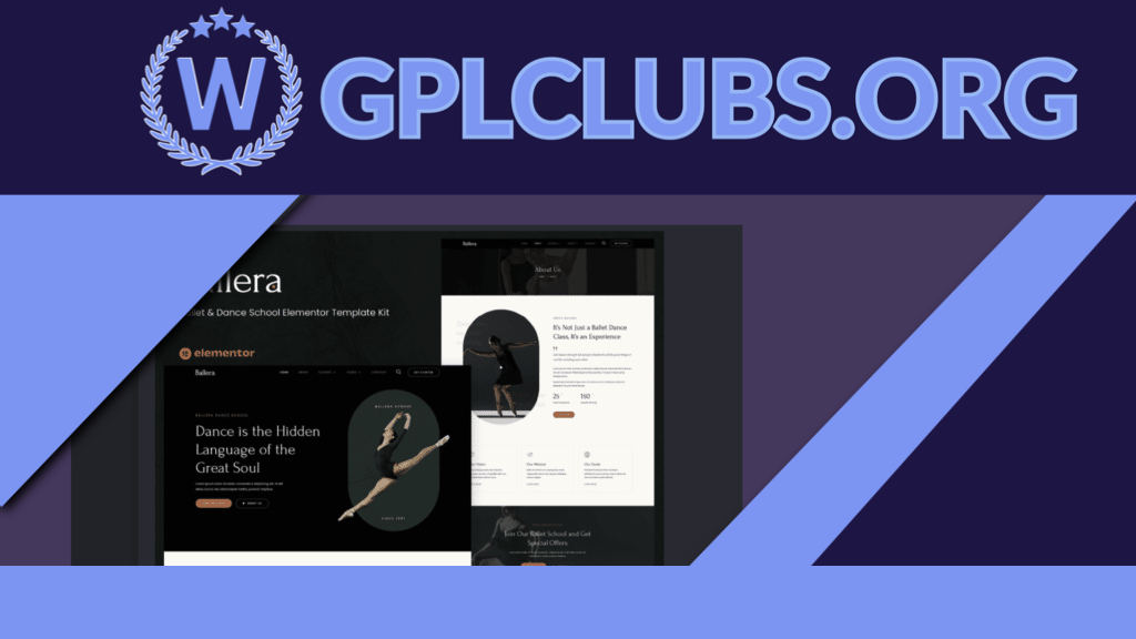Ballera - Ballet and Dance School Elementor Template Kit Ballera - Ballet and Dance School Elementor Template Kit