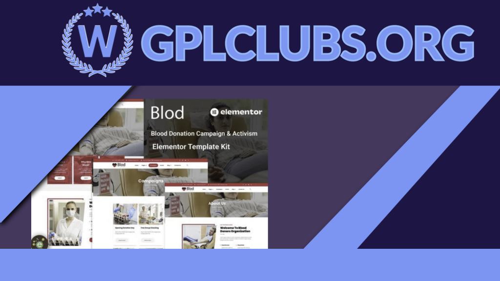 Blod - Blood Drive & Donation Campaigns Elementor Template Kit Blod - Blood Drive & Donation Campaigns Elementor Template Kit
