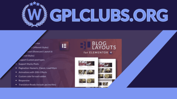 Blog Layouts for Elementor WordPress Plugin