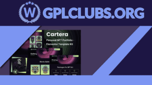 Cartera - Personal NFT Portfolio Elementor Template Kit