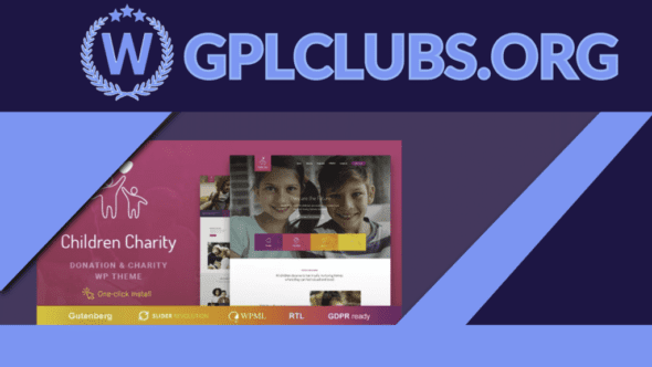 Children Charity Nonprofit and NGO WordPress Theme