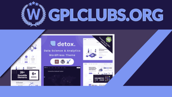 Detox - Data Science and Analytics WordPress Theme