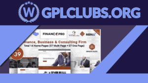 Finance Pro - Business and Consulting WordPress Theme