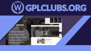 Finome - Finance and Business Elementor Template Kit