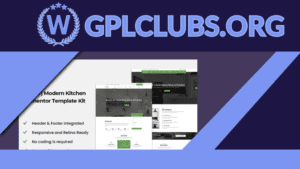 Kitzen | Modern Kitchen Elementor Template Kit