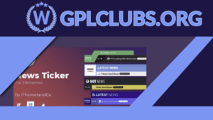 News Ticker For Elementor