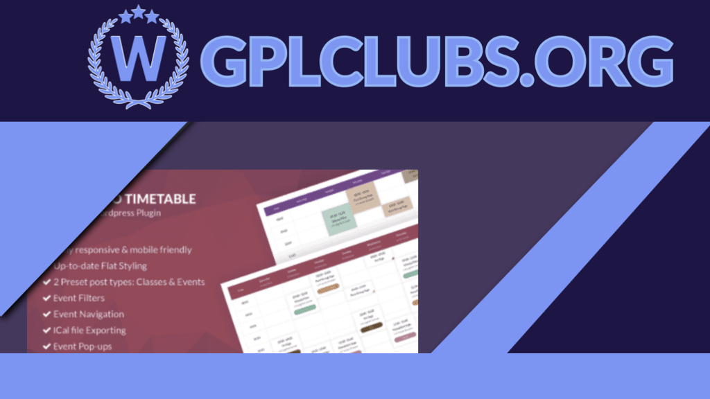 Noo Timetable - Responsive Calendar Noo Timetable - Responsive Calendar