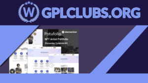 Potufolio - NFT Artist Portfolio Elementor Template Kit