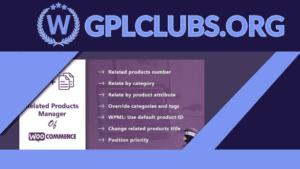 Related Products Manager for WooCommerce Pro