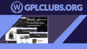 Rhent - Motorcycle Rental Services Elementor Template Kit