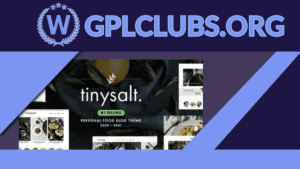 TinySalt - Personal Food Blog WordPress Theme