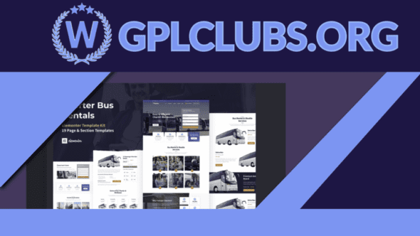 Transpo - Charter Bus Rental Company WordPress Elementor Template Kit