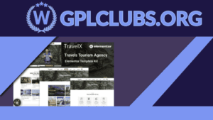 TravelX - Travels Tourism Agency Elementor Template Kit