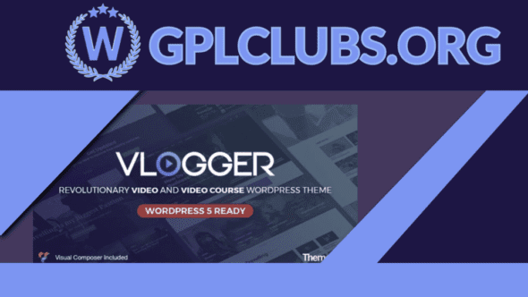 Vlogger Professional Video Tutorials Theme