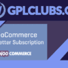 WooCommerce Newsletter Subscription