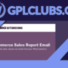 WooCommerce Sales Report Email